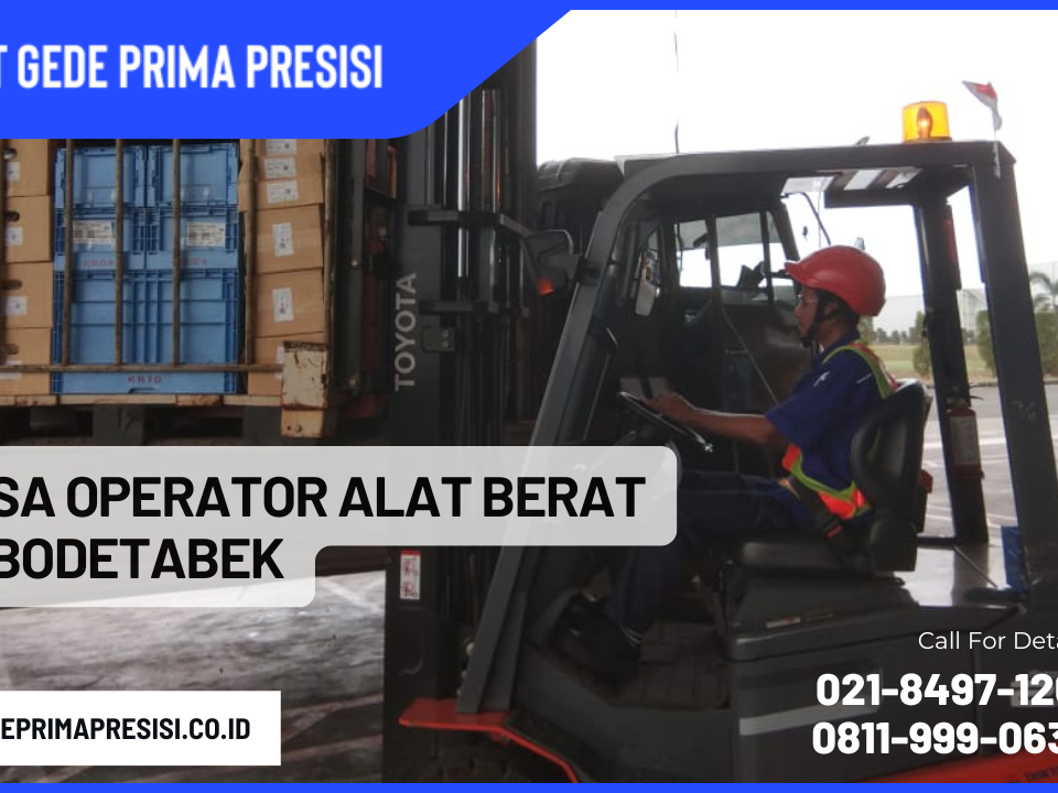 Jasa Operator Alat Berat Jabodetabek
