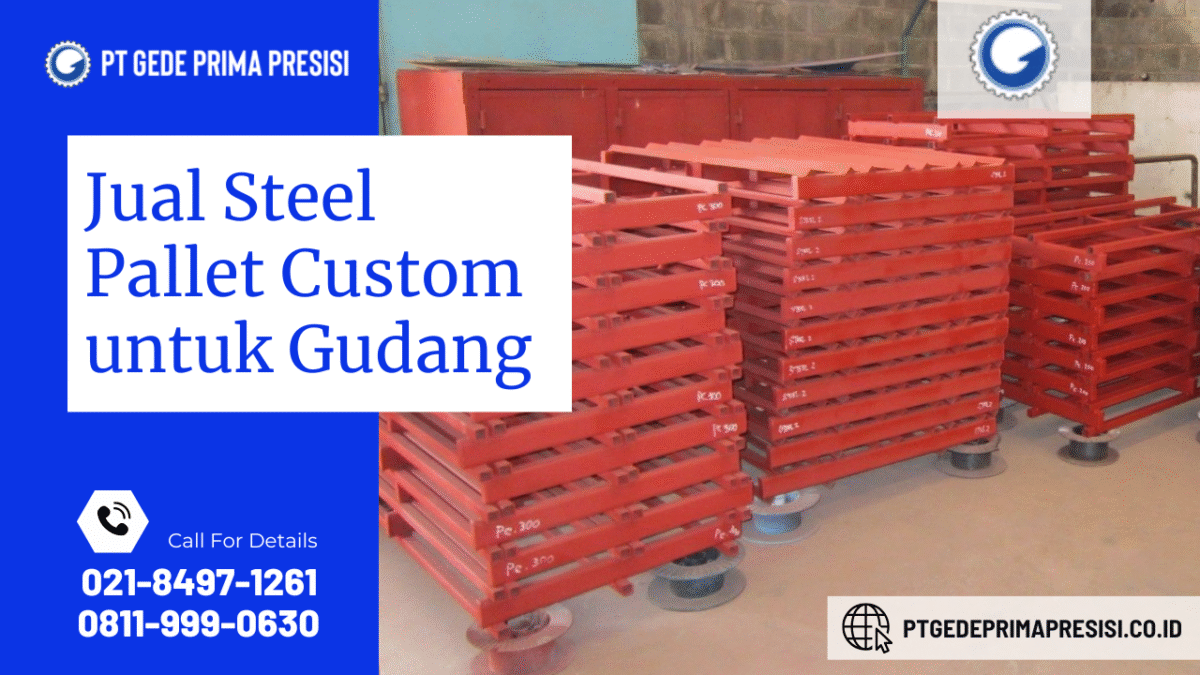 jual steel pallet custom untuk gudang