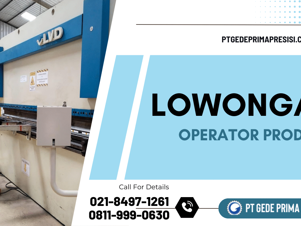 Lowongan Operator Produksi
